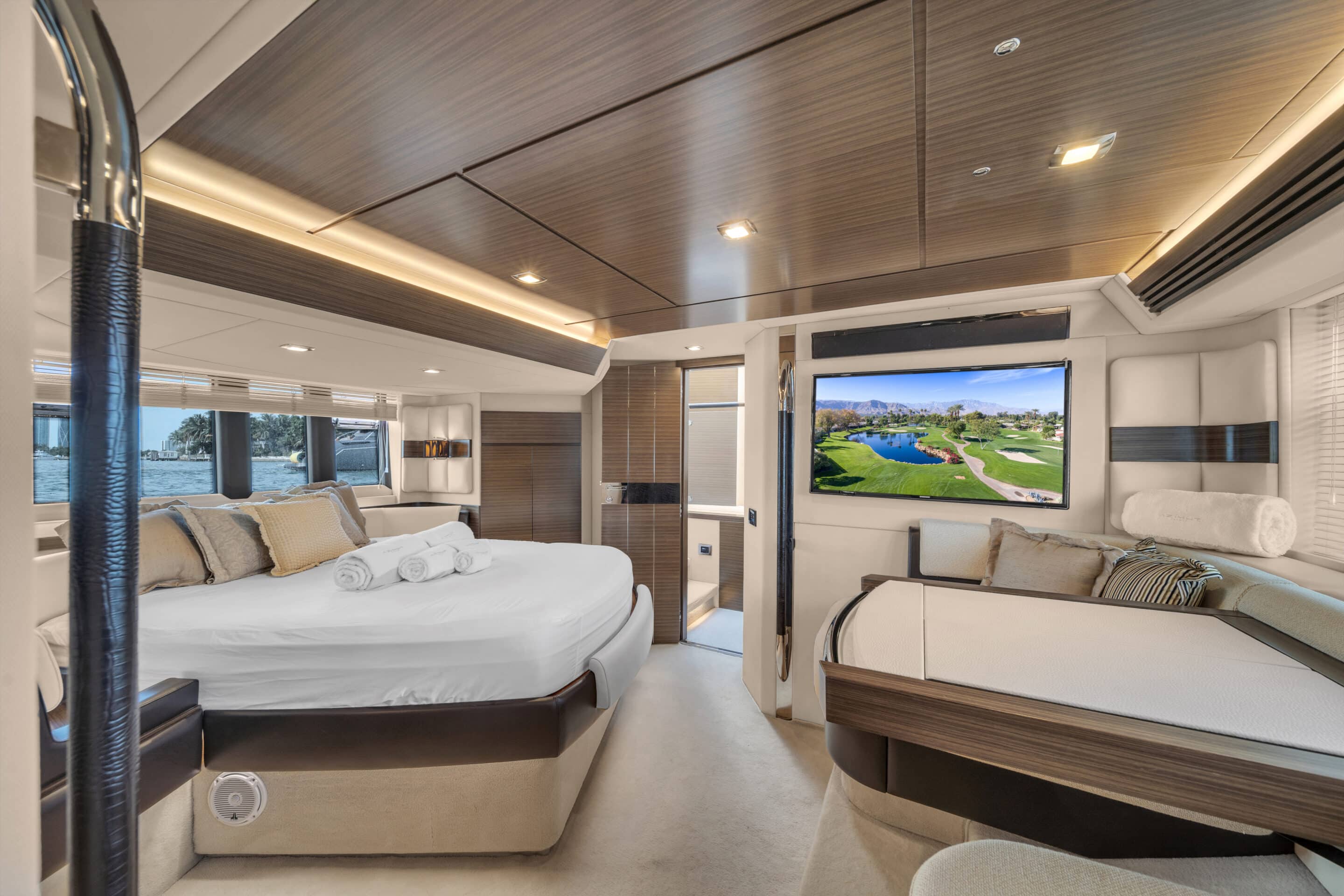 64 ft Azimut Deon yacht day charter on Biscayne Bay Miami