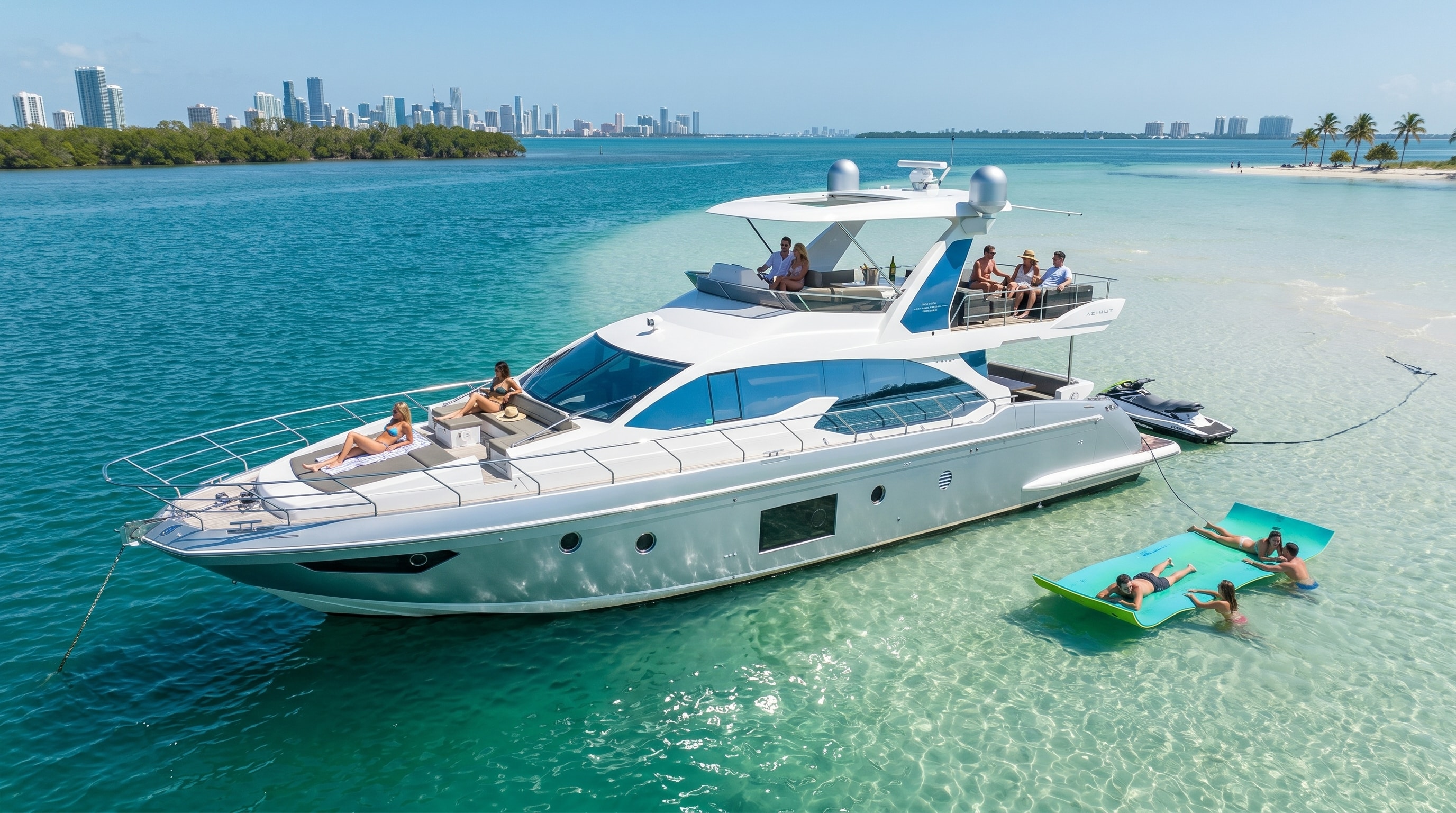 yacht rental 50–70 ft — From $3,000 (Half-Day, 6–13 Guests)